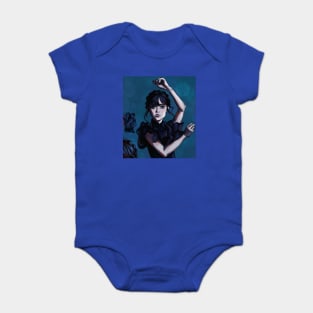 Wednesday Addams Jenna Ortega Baby Bodysuit